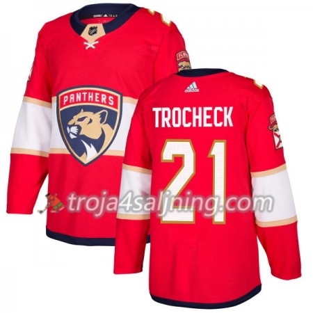 Florida Panthers tröja Vincent Trocheck 21 Röd 2017-2018 Adidas Authentic - NHL Tröjor Herr Florida Panthers tröja Vincent Trocheck 21 Röd 2017-2018 Adidas Authentic - NHL Tröjor Herr
